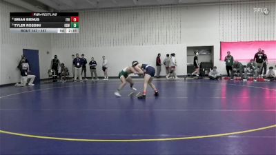 157 lbs Quarterfinal - Tyler Rossini, Oswego State vs Brian Bienus, Ithaca