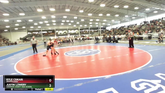 4-157 lbs Semifinal - Kyle Csikari, Spotsylvania vs Justin Lowery ...