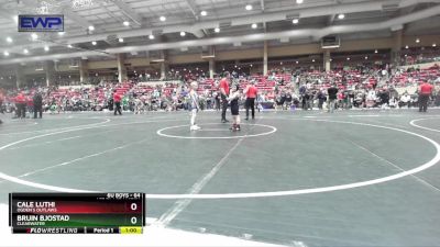 64 lbs 1st Place Match - Bruin Bjostad, Clearwater vs Cale Luthi, Ogden`s Outlaws