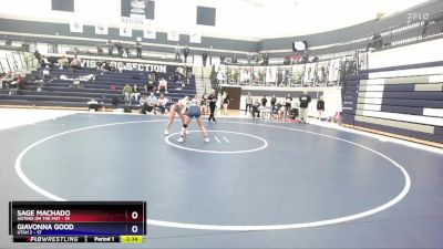 135 lbs Round 3 (4 Team) - Sage Machado, Sisters On The Mat vs Giavonna Good, Utah 2