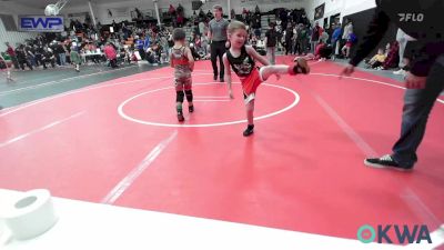 43 lbs Consi Of 8 #2 - Elliott Proctor, Hilldale Youth Wrestling Club vs Eli Dicus, Fort Gibson Youth Wrestling