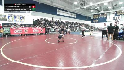 115 lbs Cons. Round 1 - Siena Antonio-Hopkins, Camarillo vs Valeria Bravo, Santiago/GG