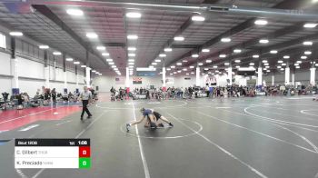 109 lbs Quarterfinal - Colton Gilbert, Thorobred vs Kash Preciado, Yuma Elite