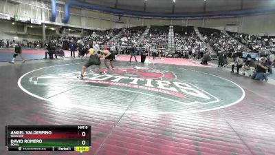 1A East 190 lbs Quarterfinal - David Romero, Royal vs Angel Valdespino, Wahluke