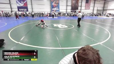 72 lbs Rd# 4- 2:00pm Friday Final Pool - Kalix Kilpatrick, Minion Black vs Brooks Gilson, NCWAY National Team