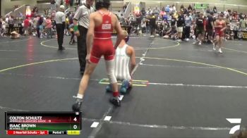 96 lbs Round 5 (6 Team) - Isaac Brown, Mi Pitbulls vs Colton Schultz, American Gladiators-Havoc