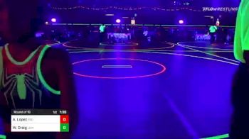 53 lbs Round Of 16 - Aaron Lopez, Red Wave Wrestling vs William "Conner" Craig, Lions Wrestling Academy