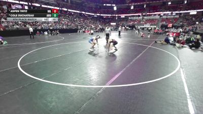 144 lbs 5th Place Match - Aspen Tritz, Wisconsin Rapids Lincoln vs Cole DuChateau, Arrowhead