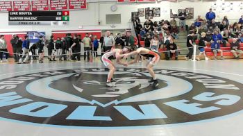 144 lbs Consi Of 8 #1 - Luke Bouyea, Champlain Valley vs Sawyer Malzac, Middlebury