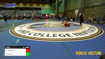 101 lbs Consi Of 16 #2 - Niko Selianitis, SSF Gators vs Taitan Green, Nevada Elite