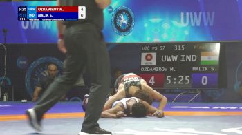 57 kg Finals 1-2 - Magomed Ozdamirov, Uww vs Sumit Malik, India