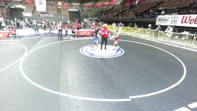 95 lbs Cons. Semis - Masaya Wheeler, North Coast Grapplers vs Arleth Leon, Glendora High School Wrestling
