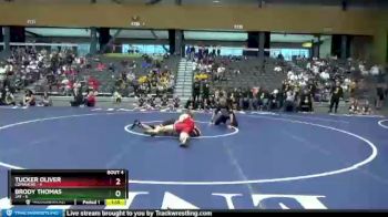 152 lbs Quarterfinals (8 Team) - Tucker Oliver, Comanche vs Brody Thomas, Jay