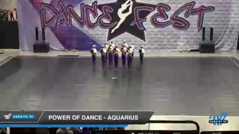 Power of Dance - Aquarius [2021 Junior - Pom - Small Day 2] 2021 Badger Championship & DanceFest Milwaukee