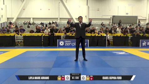 Isabel Sophia Ford vs Layla Marie Abrams 2025 World IBJJF Jiu-Jitsu No-Gi Championship