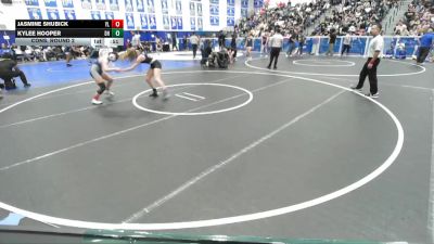 120 lbs Cons. Round 2 - Kylee Hooper, Dana Hills vs Jasmine Shubick, Yorba Linda
