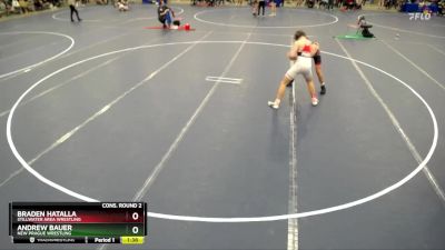 144 lbs Cons. Round 2 - Braden Hatalla, Stillwater Area Wrestling vs Andrew Bauer, New Prague Wrestling