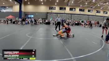 130 lbs Round 1 (8 Team) - Maximus Torrez, Daniel Cormier WA vs Waylen Denkins, Burnett Trained WC