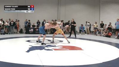 71 kg Champ. Rd Of 128 - Cowboy Elliott, Prime Wrestling Club vs Mason Todd, Team Missouri Select