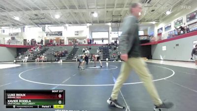 133 lbs Quarterfinal - Luke Rioux, Indiana Tech vs Xavier Rodela, Unattached - West Liberty