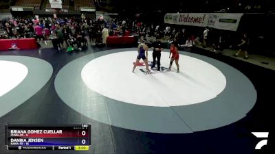 140 lbs Round 3 (16 Team) - Briana Gomez Cuellar, CMWA-FR vs Danika Jensen, NAWA-FR