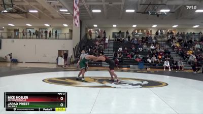 197 lbs 5th Place Match - Nick Nosler, SIU Edwardsville vs Jarad Priest, Cal Poly