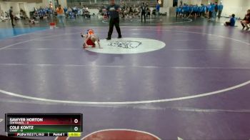 55 lbs Finals (8 Team) - Cole Kontz, Canby vs Sawyer Horton, Centennial