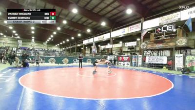 132 lbs Champ. Round 2 - Emmet Ohrtman, Black Hills Wrestling Academy vs Danner Wiseman, Moorcroft Mat Masters