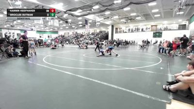 90 lbs Semifinal - Kannin Keefhaver, Open Mats vs BrocLee Butman, Eierman Elite