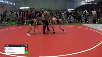 88 lbs Consi Of 8 #2 - Elijah Hatfield, Umpqua WC vs Riki Villasenor, Silverback WC