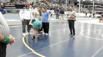 5 - 106 lbs Cons. Round 3 - Emery Bryan, First Colonial vs Payton Griste, Massaponax