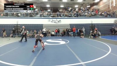 76 lbs Cons. Round 4 - Jaeger Salcedo, Sandpoint Legacy Wrestling Club vs Carson Montenegro, Homedale Wrestling Club