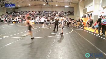 55 lbs Semifinal - Gauge Huffman, Vinita Kids Wrestling vs Eli Remington, Skiatook Youth Wrestling