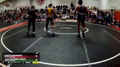 157 lbs Cons. Round 2 - Alex Martinez-Graff, Fruita Monument vs Yusuf Muhammad, Rocky Mountain