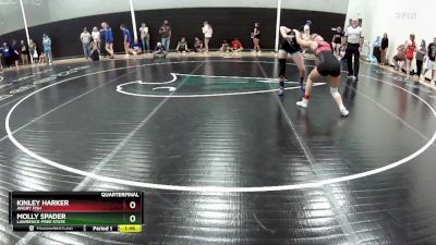 110 lbs Quarterfinal - Molly Spader, Lawrence-Free State vs Kinley Harker, Angry Fish