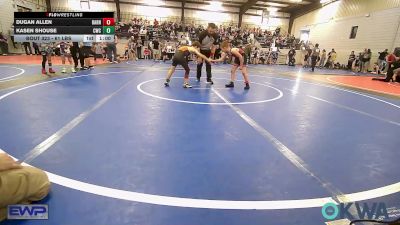 61 lbs Semifinal - Dugan Allen, Barnsdall Youth Wrestling vs Kasen Shouse, Cowboy Wrestling Club