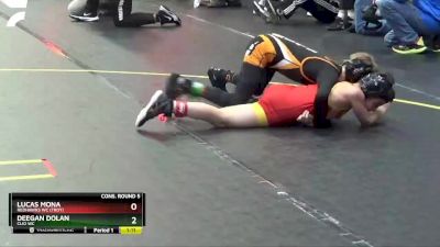 72 lbs Cons. Round 5 - Deegan Dolan, Clio WC vs Lucas Mona, Redhawks WC (Troy)