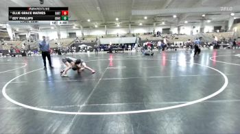 112 lbs Cons. Semi - Edy Phillips, Elite Wrestling Academy vs Ellie Grace Mathes, Elite Wrestling Academy