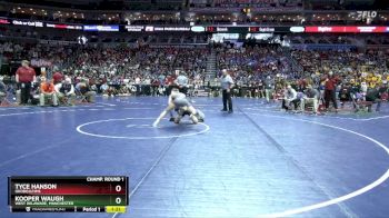 2A-126 lbs Champ. Round 1 - Tyce Hanson, Okoboji/HMS vs Kooper Waugh, West Delaware, Manchester