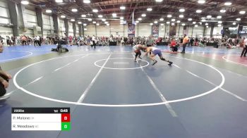 220 lbs Consi Of 8 #1 - Phil Malone, OH vs Reese Meadows, NC