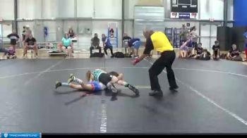 66 lbs Round 1 (6 Team) - Kennedy Hogan, American Gladiators-Lady Saints vs Emery Soukup, Untouchables Purple