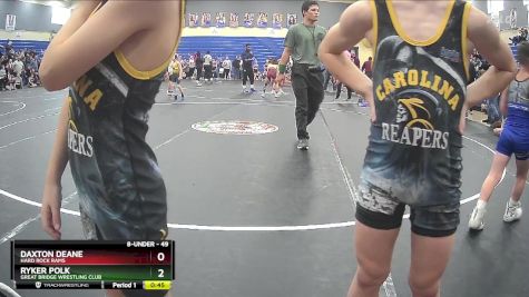 49 lbs Round 1 - Daxton Deane, Hard Rock Rams vs Ryker Polk, Great Bridge Wrestling Club