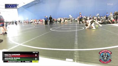 92 lbs Quarterfinal - Macyn Gardner, Berge Elite vs Brendon Burns, Kansas Young Guns