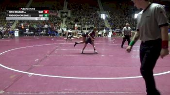1-5A 120 3rd Place Match - Addison Caldwell, Dadeville High School vs Maci Maxwell, Walter Wellborn