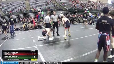 110 lbs Round 5 (6 Team) - Westin Wright, Kansas Copperheads vs Calan Manley, Team Rogue