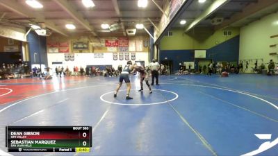 150 lbs Cons. Round 2 - Dean Gibson, Simi Valley vs Sebastian Marquez, San Juan Hills