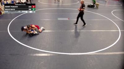 Elementary - 68 lbs Malik Mays, Simley vs Henry Pudlick, St Francis