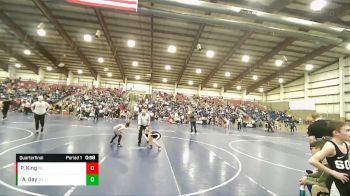 71-76 lbs Quarterfinal - Aspen Day, Excalibur Wrestling Club vs Paitain King, Top Of Utah