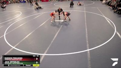 92 lbs Champ. Round 2 - Hudson Piekarski, Moorhead Wrestling Club vs Jack Grygelko, Centennial Youth Wrestling