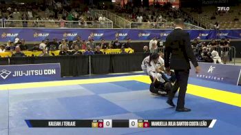 Manuella Julia Santos Costa Leão vs Kaleiah J Terlaje 2026 Pan Kids Jiu-Jitsu IBJJF Championship
